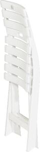 IPAE PROGARDEN Sedia per Esterni Pieghevole in Resina Dimensioni 43x90x80 cm colore Bianco - Birki
