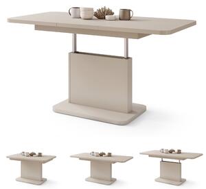 ASTON MINI-Z Beige (Champagne) - MODERNO TAVOLINO DA SALOTTO TRASFORMABILE ALLUNGABILE SOLLEVABILE
