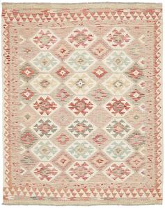 Tappeto Kilim Afghanistan Astratto Beige Rosa 154x194 Cm