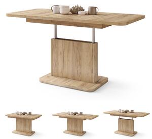 ASTON MINI-Z Rovere Craft Gold - MODERNO TAVOLINO DA SALOTTO TRASFORMABILE ALLUNGABILE SOLLEVABILE