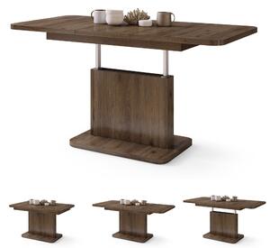 ASTON MINI-Z Noce Elegante - MODERNO TAVOLINO DA SALOTTO TRASFORMABILE ALLUNGABILE SOLLEVABILE