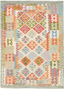 Tappeto Kilim Afghanistan Geometrico Multicolore Pastello 131x175 Cm