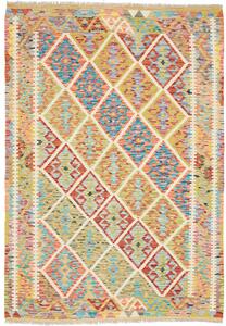 Tappeto Kilim Afghanistan Astratto Multicolor Lime 125x179 Cm