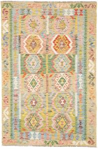 Tappeto Kilim Afghanistan Geometrico Multicolore Pastello 121x182 Cm