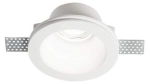 Faretto Ad Incasso Moderno Samba Gesso Bianco 1 Luce Gu10 D90Cm
