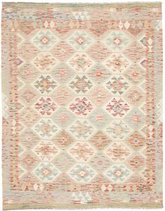 Tappeto Kilim Afghanistan Geometrico Beige Rosa 155x198 Cm