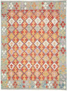 Tappeto Kilim Afghanistan Geometrico Terra Azzurro 172x231 Cm
