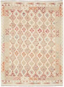 Tappeto Kilim Afghanistan Geometrico Beige Policromo Tenue 150x199 Cm