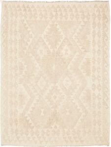 Tappeto Kilim Afghanistan Geometrico Beige Chiaro Avorio 152x198 Cm