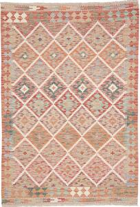 Tappeto Kilim Afghanistan Geometrico Multicolore Pastello 125x181 Cm