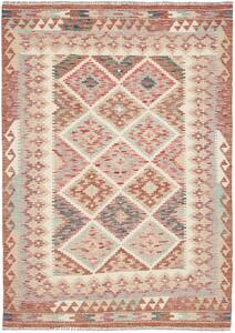 Tappeto Kilim Afghanistan Geometrico Terra Crema 125x174 Cm