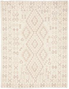 Tappeto Kilim Afghanistan Geometrico Bianco Beige 145x189 Cm