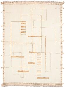 Tappeto Gabbeh Marrakech Persia Geometrico Crema Beige 157x217 Cm