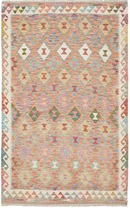Tappeto Kilim Afghanistan Geometrico Arancio Rosa 117x187 Cm