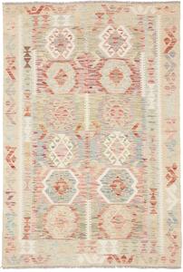 Tappeto Kilim Afghanistan Geometrico Beige Pastello 124x183 Cm