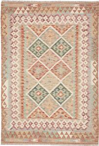 Tappeto Kilim Afghanistan Geometrico Multicolore Terra 123x178 Cm