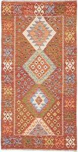 Tappeto Kilim Afghanistan Geometrico Ruggine Multicolor 100x194 Cm