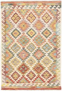 Tappeto Kilim Afghanistan Geometrico Multicolore Pastello 103x151 Cm