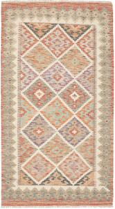 Tappeto Kilim Afghanistan Geometrico Multicolor Terra 102x188 Cm