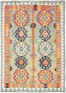 Tappeto Kilim Afghanistan Geometrico Multicolore Vivace 106x149 Cm