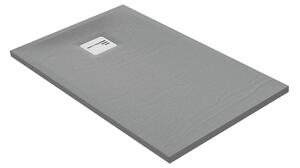Piatto doccia ultrasottile SENSEA resina sintetica e polvere di marmo Remix 70 x 120 cm grigio