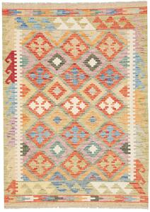 Tappeto Kilim Afghanistan Geometrico Multicolore Beige 104x146 Cm