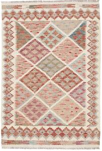 Tappeto Kilim Afghanistan Geometrico Multicolore Pastello 103x150 Cm