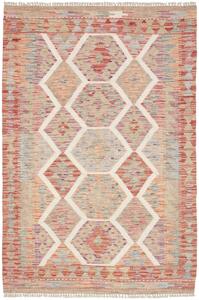 Tappeto Kilim Afghanistan Geometrico Beige Pastello 98x147 Cm