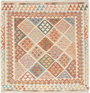 Tappeto Kilim Afghanistan Geometrico Multicolore Tenue 157x160 Cm