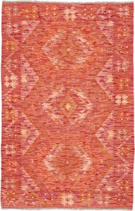 Tappeto Kilim Afghanistan Geometrico Terracotta Corallo 96x152 Cm