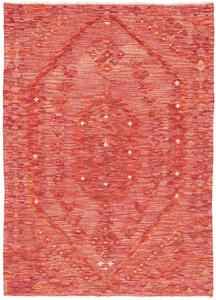 Tappeto Kilim Afghanistan Geometrico Rosso Terracotta 105x149 Cm