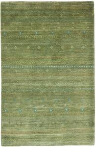 Tappeto Royal Gabbeh Pakistan Geometrico Verde Azzurro 137x209 Cm
