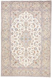 Tappeto Kashan Persia Medaglione Avorio Azzurro 192x300 Cm
