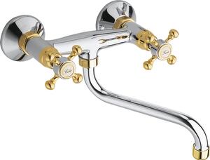 Sapho Reitano Rubinetteria Antea - Miscelatore per lavello Antea, cromo/oro 3062