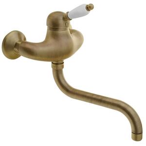 Sapho Kirké - Miscelatore per lavabo Bianco, bronzo KI15BB
