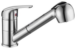 Aqualine 40 - Miscelatore per lavello con doccia estraibile, cromo 52137