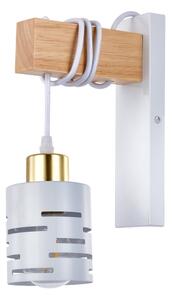 Lampada da parete ELEN 1xE27/35W/230V bianca/dorata/marrone