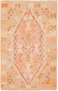 Tappeto Kilim Afghanistan Geometrico Pesca Rosa 98x152 Cm