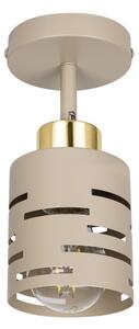 Faretto da parete orientabile ELEN 1xE27/35W/230V beige/oro