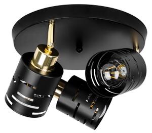 Faretto ELEN 3xE27/35W/230V nero/oro