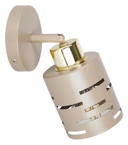 Faretto da parete orientabile ELEN 1xE27/35W/230V beige/oro