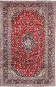 Tappeto Kashan Persia Medaglione Rosso Blu Scuro 310x503 Cm