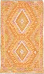 Tappeto Kilim Afghanistan Astratto Arancio Rosa 98x165 Cm
