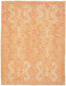 Tappeto Kilim Afghanistan Geometrico Arancio Pesca Rosa 155x201 Cm