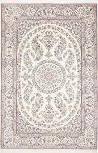 Tappeto Nain 9la Persia Medaglione Crema Blu 206x308 Cm