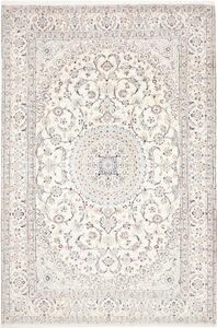 Tappeto Nain 9la Persia Medaglione Avorio Crema 200x300 Cm