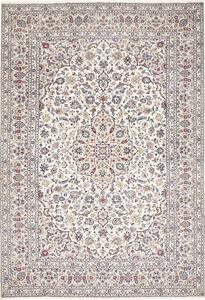 Tappeto Kashan Persia Medaglione Crema Blu 245x360 Cm