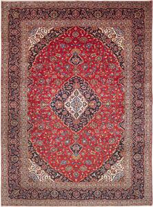 Tappeto Ardakan Persia Medaglione Rosso Blu 287x395 Cm
