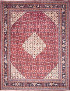 Tappeto Sarough Persia Medaglione Rosso Crema 300x400 Cm