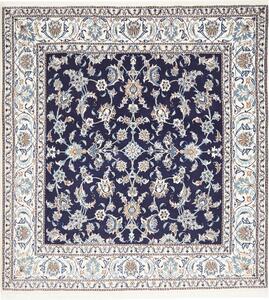 Tappeto Nain Kashmar Persia Floreale Blu Crema 198x214 Cm